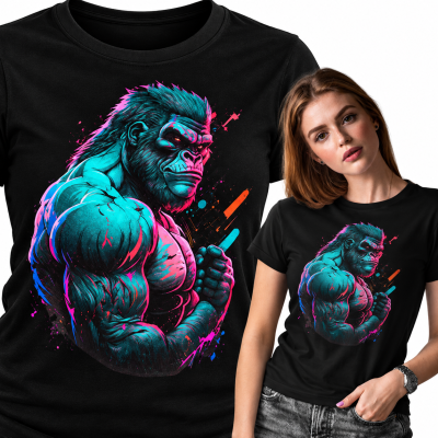 KOSZULKA DAMSKA ZWIERZĘTA BAD MONKEY 2